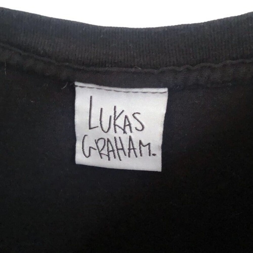 Lukas Graham Black short sleeve T-shirt logo spell out large UNISEX - Picture 4 of 5
